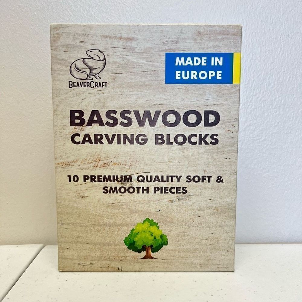 BeaverCraft BW10 Large Basswood Carving Blocks Set Bass Wood for Wood Carving